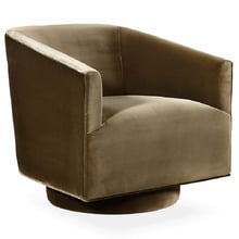 Gabby Velvet Swivel Tub Chair